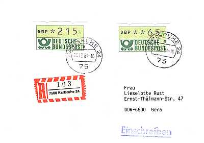 65 + 215 Pfennig