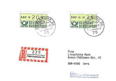 75 + 205 Pfennig