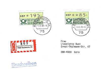 85 + 205 Pfennig