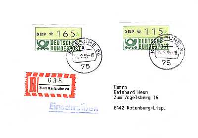 115 + 165 Pfennig