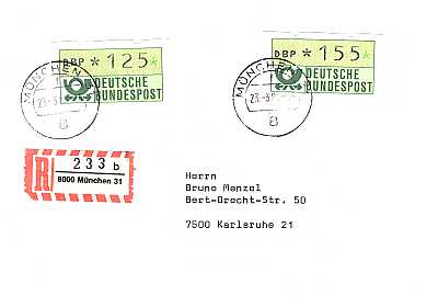 125 + 155 Pfennig